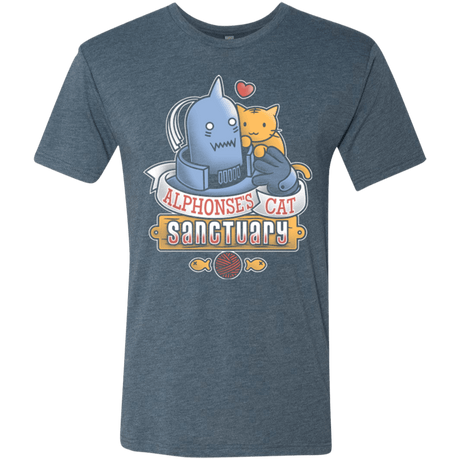 T-Shirts Indigo / Small CAT SANCTUARY Men's Triblend T-Shirt