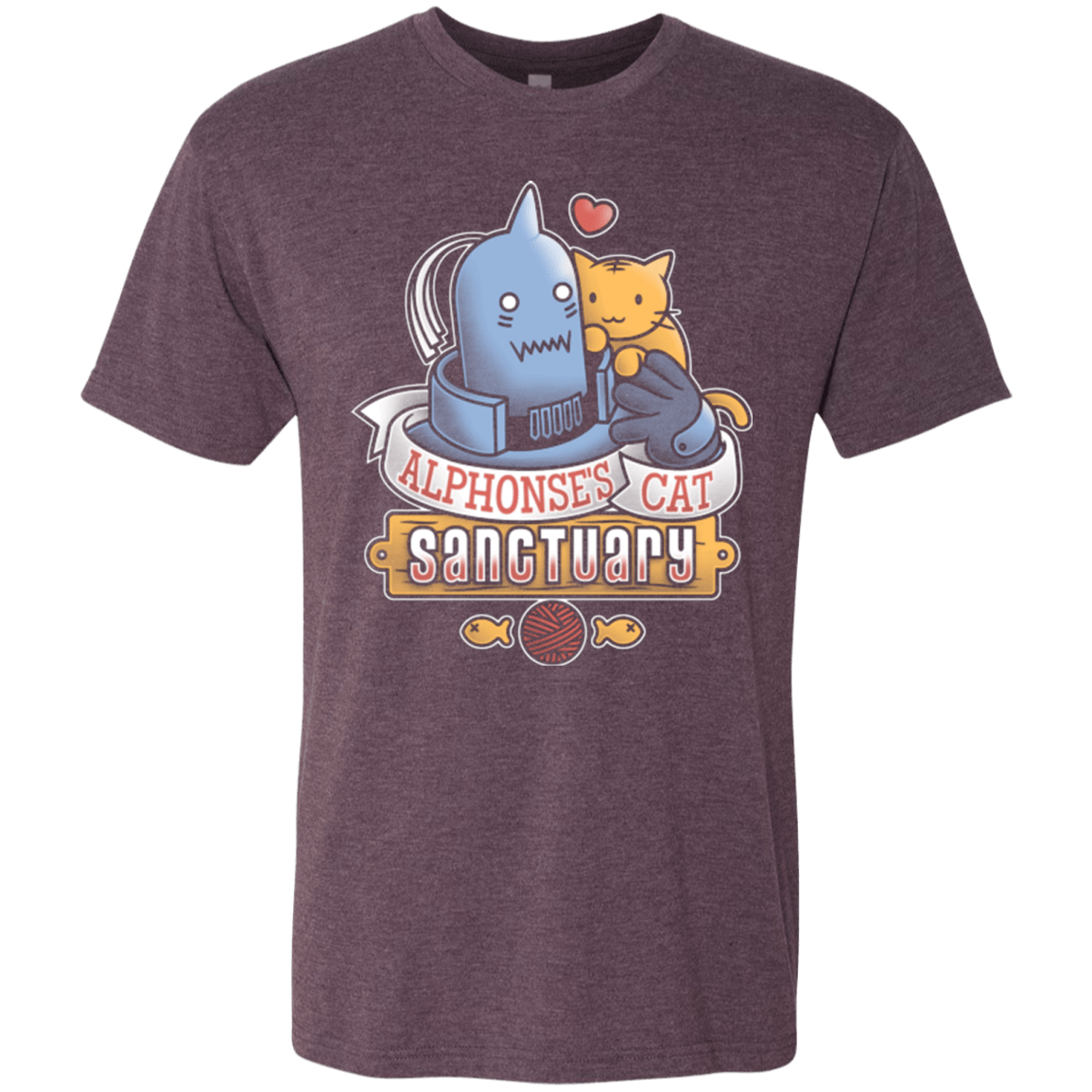 T-Shirts Vintage Purple / Small CAT SANCTUARY Men's Triblend T-Shirt