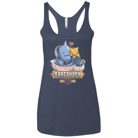 T-Shirts Vintage Navy / X-Small CAT SANCTUARY Women's Triblend Racerback Tank