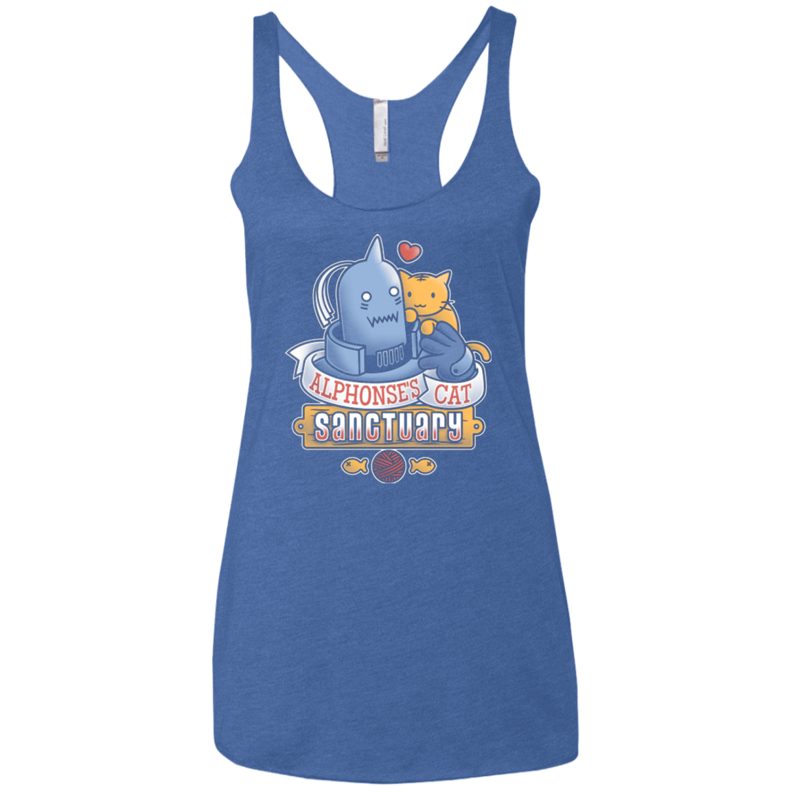 T-Shirts Vintage Royal / X-Small CAT SANCTUARY Women's Triblend Racerback Tank