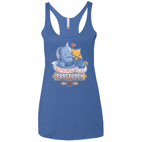 T-Shirts Vintage Royal / X-Small CAT SANCTUARY Women's Triblend Racerback Tank