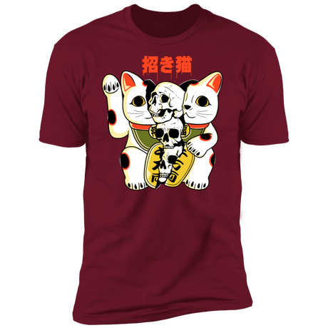T-Shirts Cardinal / S Cat Skulls Men's Premium T-Shirt