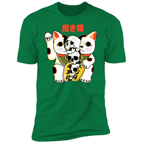 T-Shirts Kelly Green / S Cat Skulls Men's Premium T-Shirt