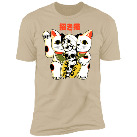 T-Shirts Sand / S Cat Skulls Men's Premium T-Shirt