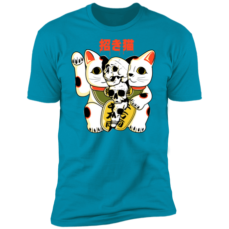 T-Shirts Turquoise / S Cat Skulls Men's Premium T-Shirt