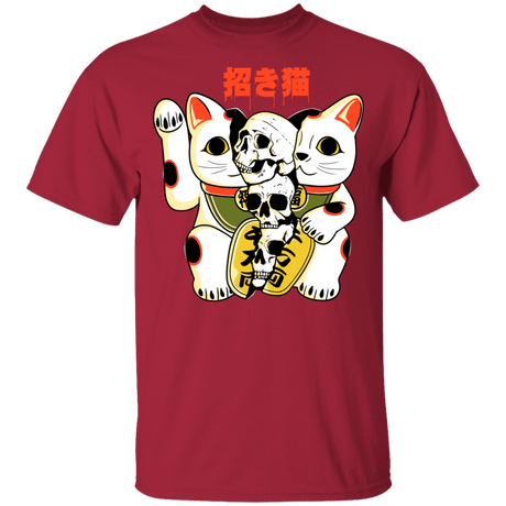 T-Shirts Cardinal / YXS Cat Skulls Youth T-Shirt