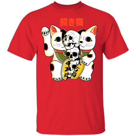 T-Shirts Red / YXS Cat Skulls Youth T-Shirt