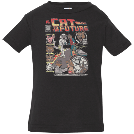 T-Shirts Black / 6 Months CAT TO THE FUTURE Infant Premium T-Shirt