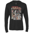 T-Shirts Vintage Black / X-Small CAT TO THE FUTURE Triblend Long Sleeve Hoodie Tee