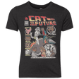 T-Shirts Vintage Black / YXS CAT TO THE FUTURE Youth Triblend T-Shirt