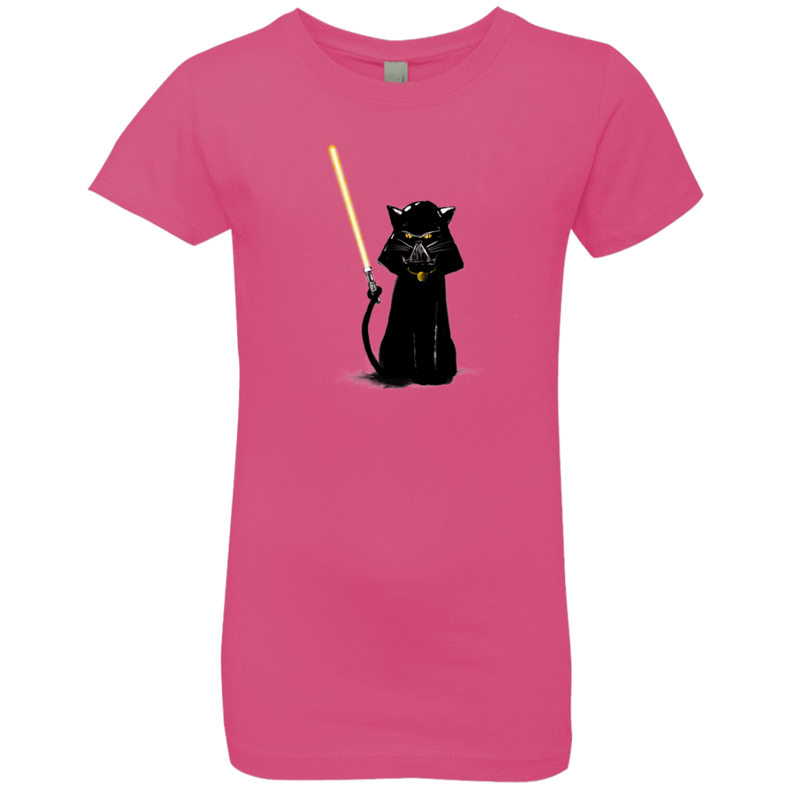 T-Shirts Hot Pink / YXS Cat Vader Girls Premium T-Shirt
