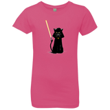 T-Shirts Hot Pink / YXS Cat Vader Girls Premium T-Shirt