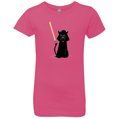 T-Shirts Hot Pink / YXS Cat Vader Girls Premium T-Shirt