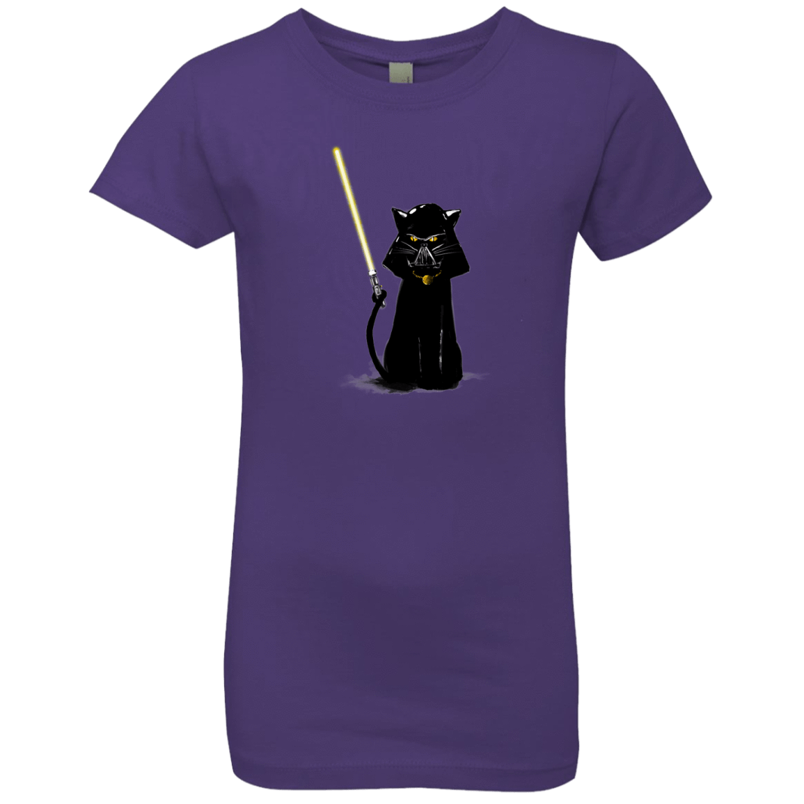 T-Shirts Purple Rush / YXS Cat Vader Girls Premium T-Shirt