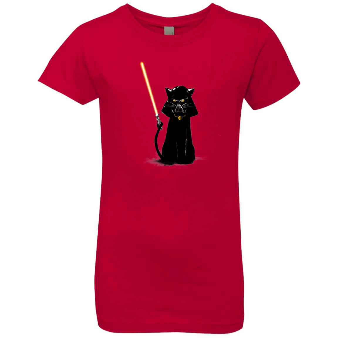 T-Shirts Red / YXS Cat Vader Girls Premium T-Shirt