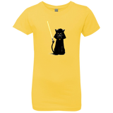 T-Shirts Vibrant Yellow / YXS Cat Vader Girls Premium T-Shirt