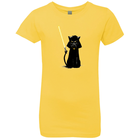 T-Shirts Vibrant Yellow / YXS Cat Vader Girls Premium T-Shirt