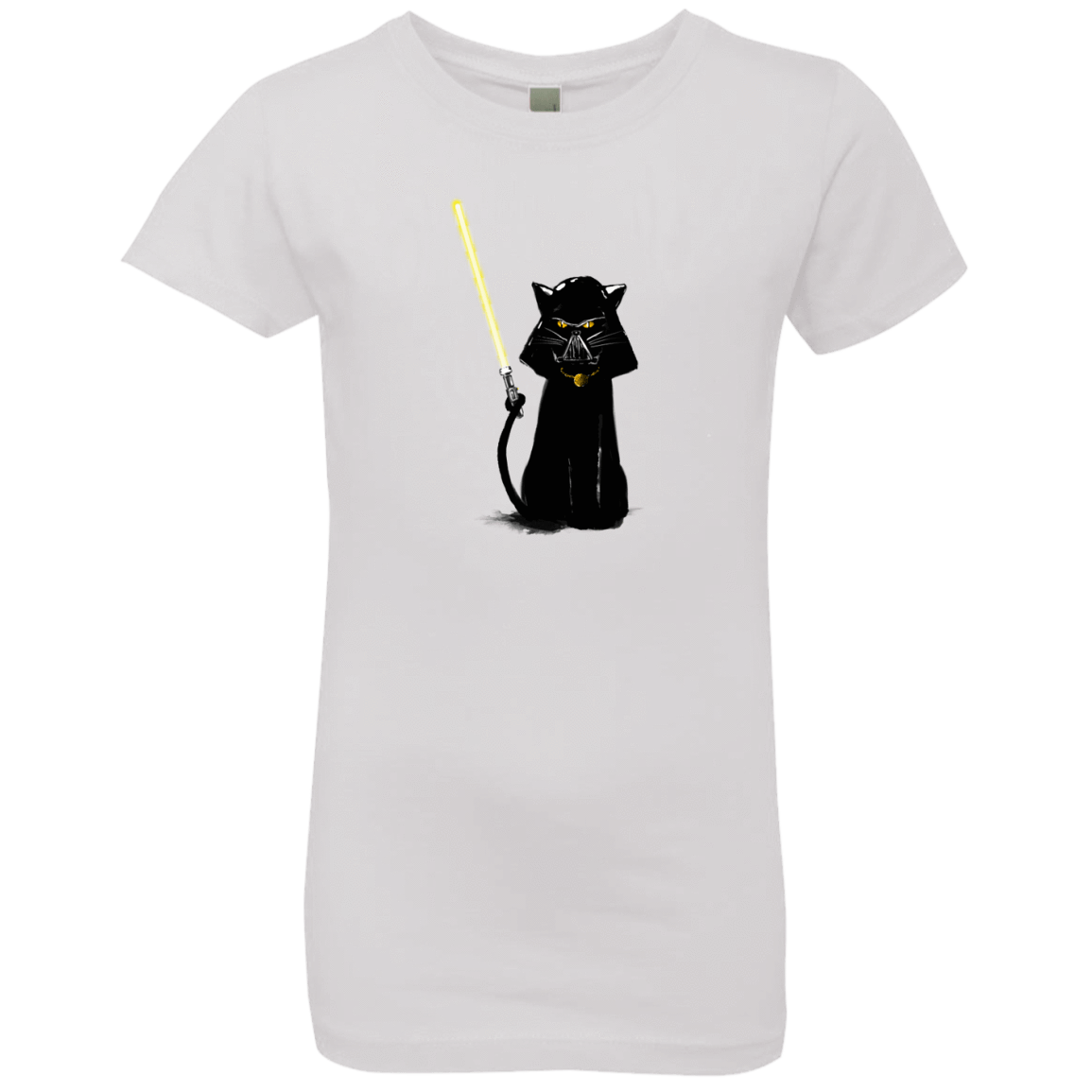 T-Shirts White / YXS Cat Vader Girls Premium T-Shirt