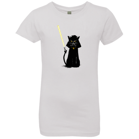 T-Shirts White / YXS Cat Vader Girls Premium T-Shirt