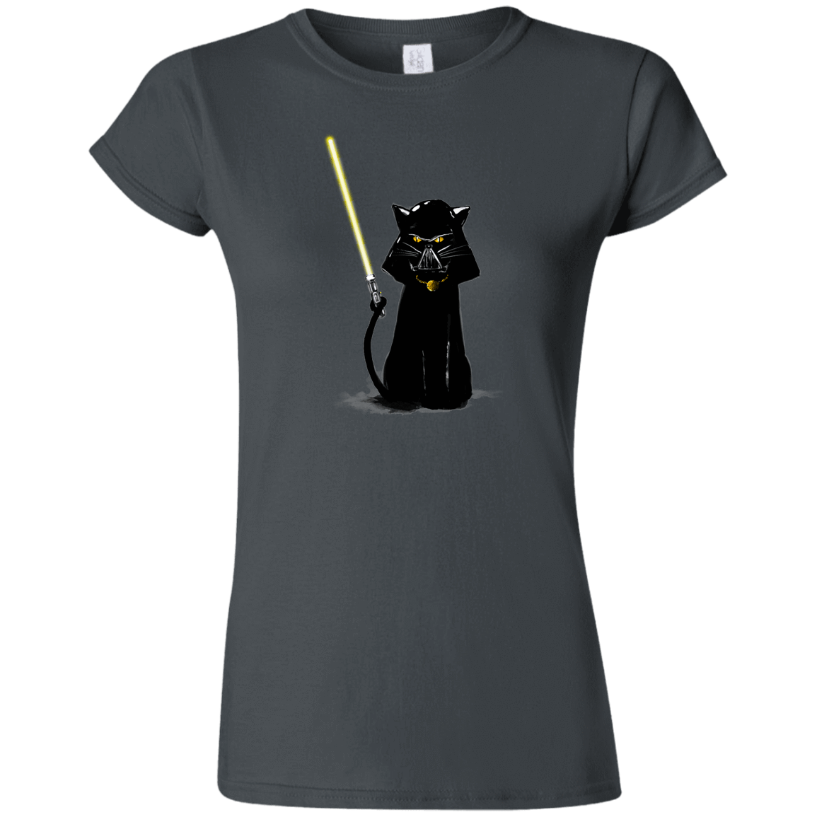 T-Shirts Charcoal / S Cat Vader Junior Slimmer-Fit T-Shirt