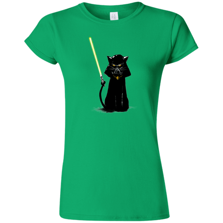 T-Shirts Irish Green / S Cat Vader Junior Slimmer-Fit T-Shirt