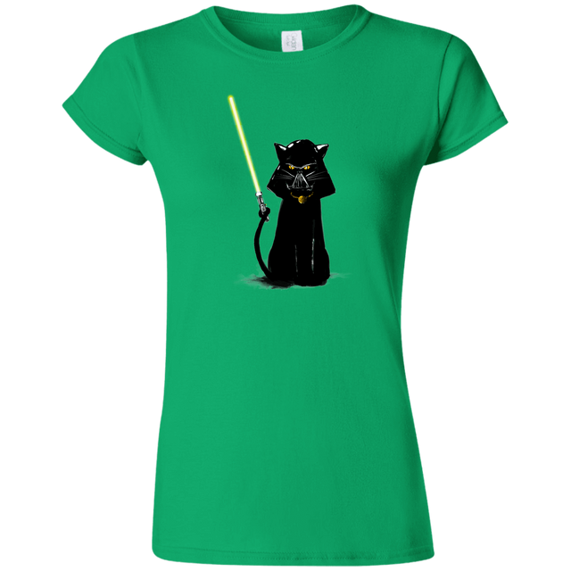 T-Shirts Irish Green / S Cat Vader Junior Slimmer-Fit T-Shirt