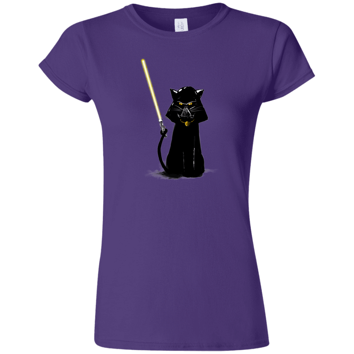 T-Shirts Purple / S Cat Vader Junior Slimmer-Fit T-Shirt