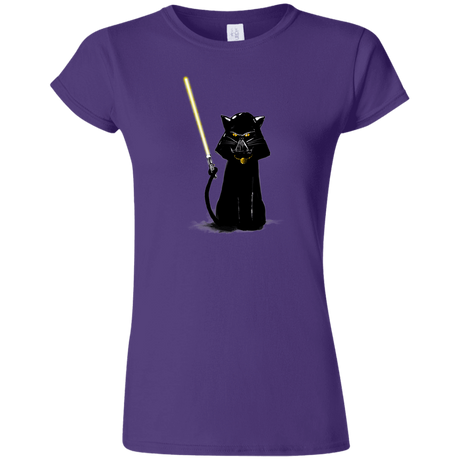 T-Shirts Purple / S Cat Vader Junior Slimmer-Fit T-Shirt