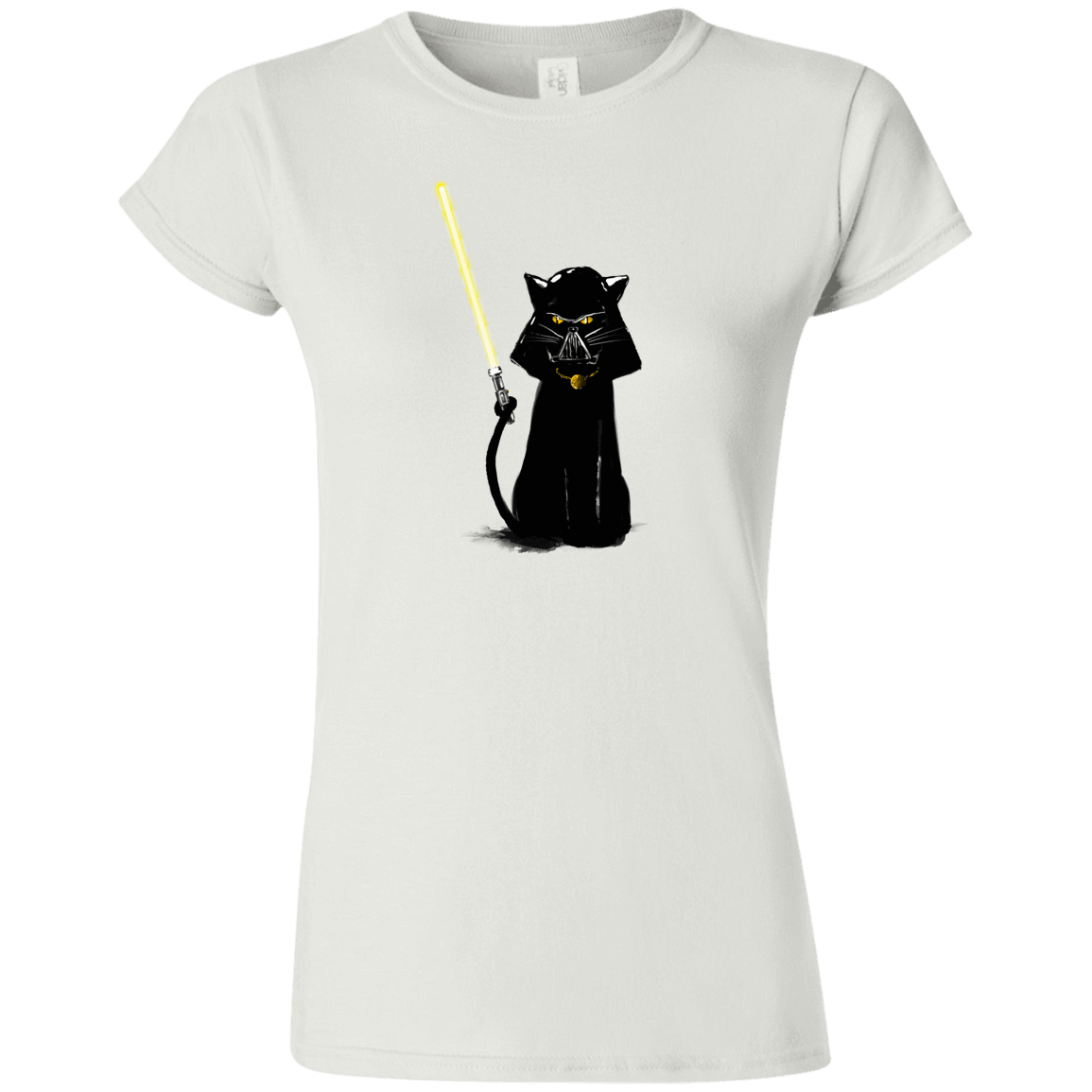 T-Shirts White / S Cat Vader Junior Slimmer-Fit T-Shirt