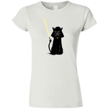 T-Shirts White / S Cat Vader Junior Slimmer-Fit T-Shirt