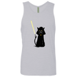 T-Shirts Heather Grey / S Cat Vader Men's Premium Tank Top