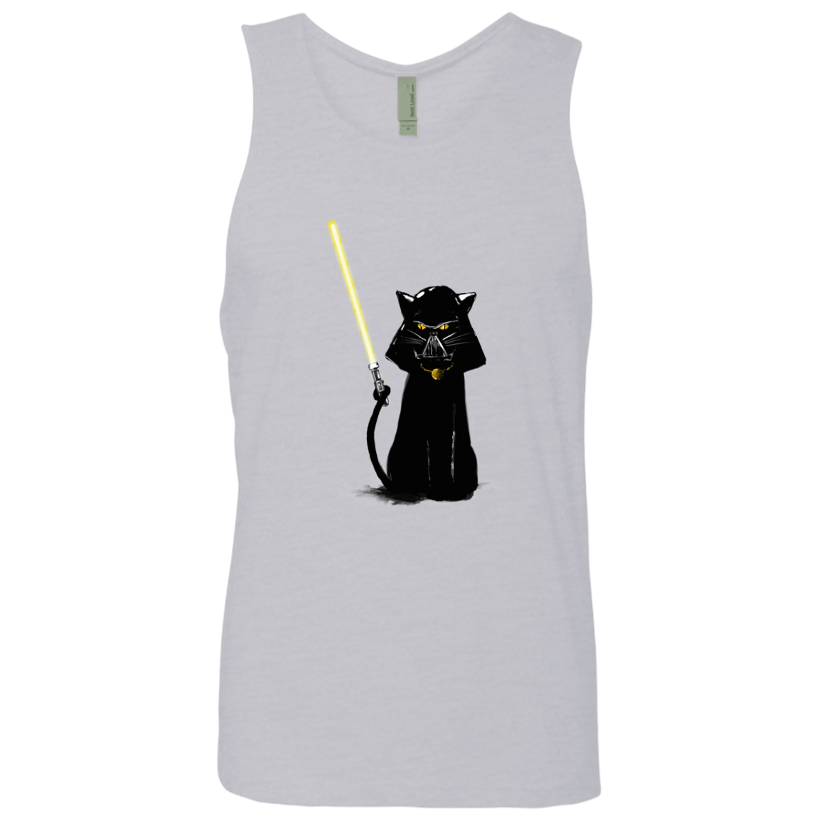 T-Shirts Heather Grey / S Cat Vader Men's Premium Tank Top