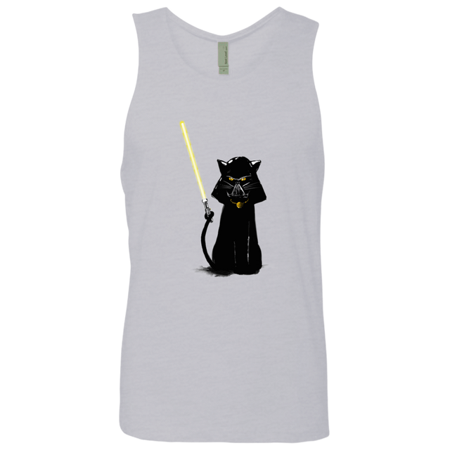 T-Shirts Heather Grey / S Cat Vader Men's Premium Tank Top