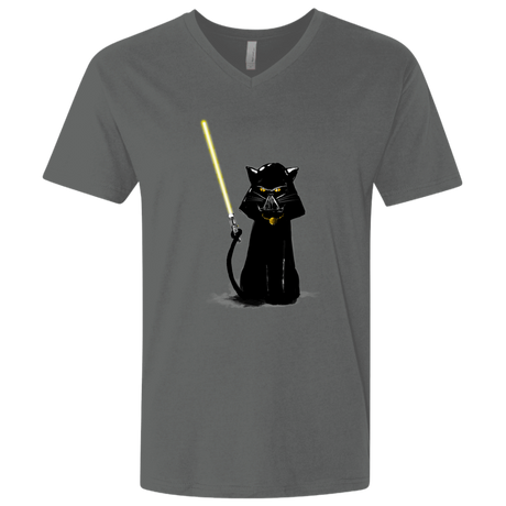 T-Shirts Heavy Metal / X-Small Cat Vader Men's Premium V-Neck
