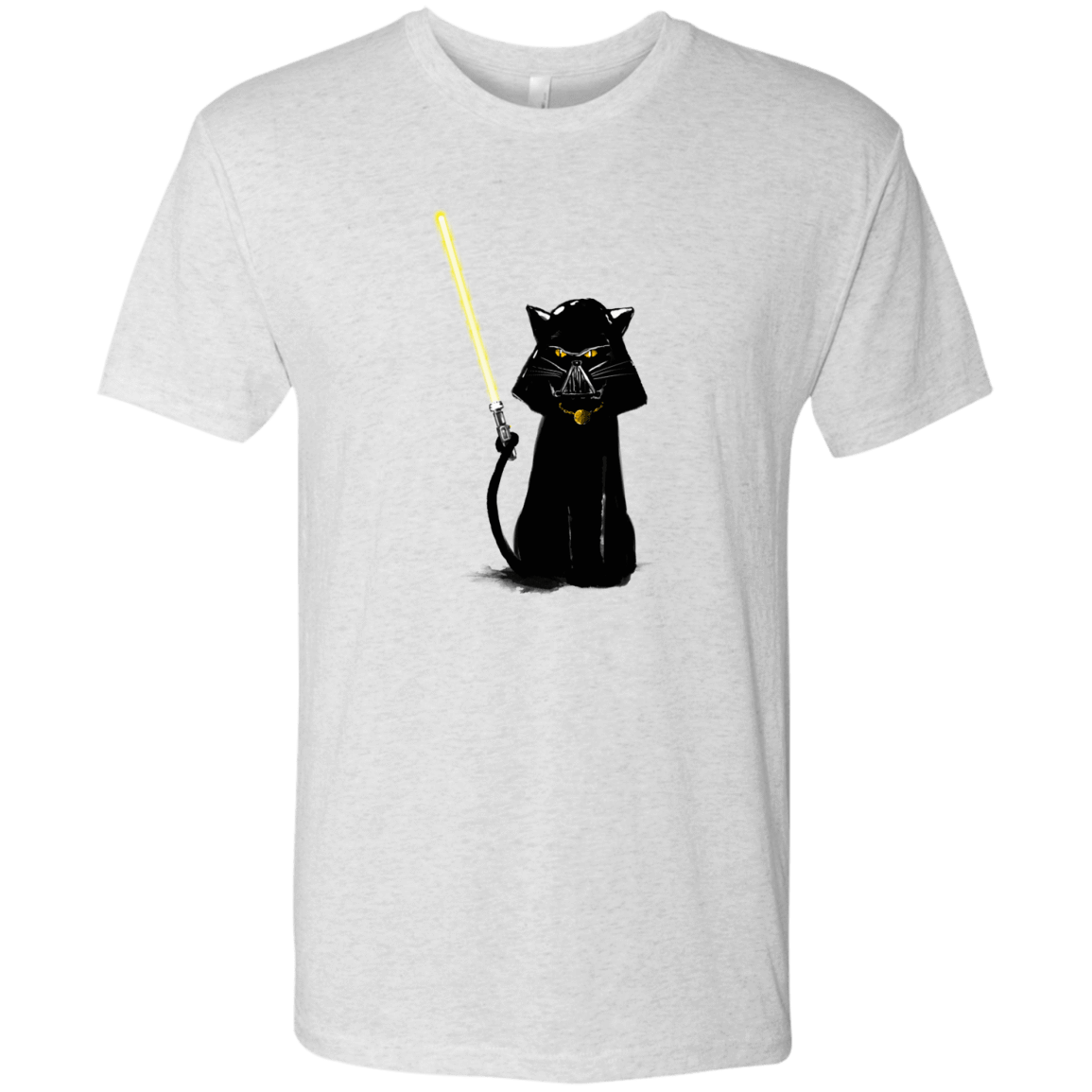 T-Shirts Heather White / S Cat Vader Men's Triblend T-Shirt