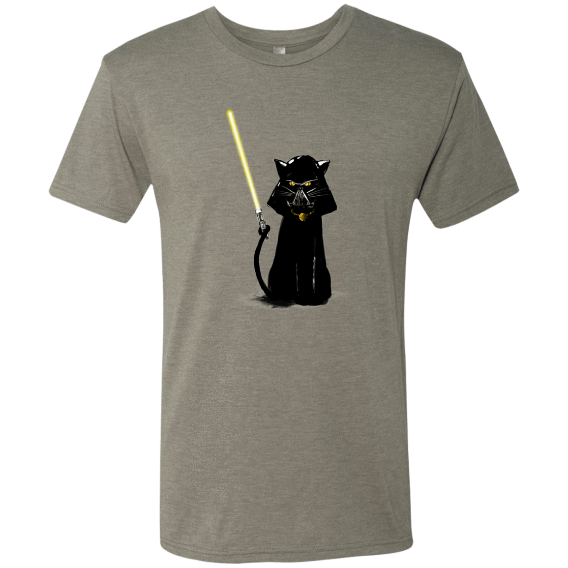 T-Shirts Venetian Grey / S Cat Vader Men's Triblend T-Shirt