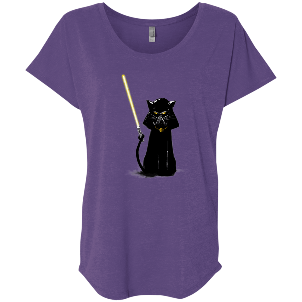 Cat Vader Triblend Dolman Sleeve