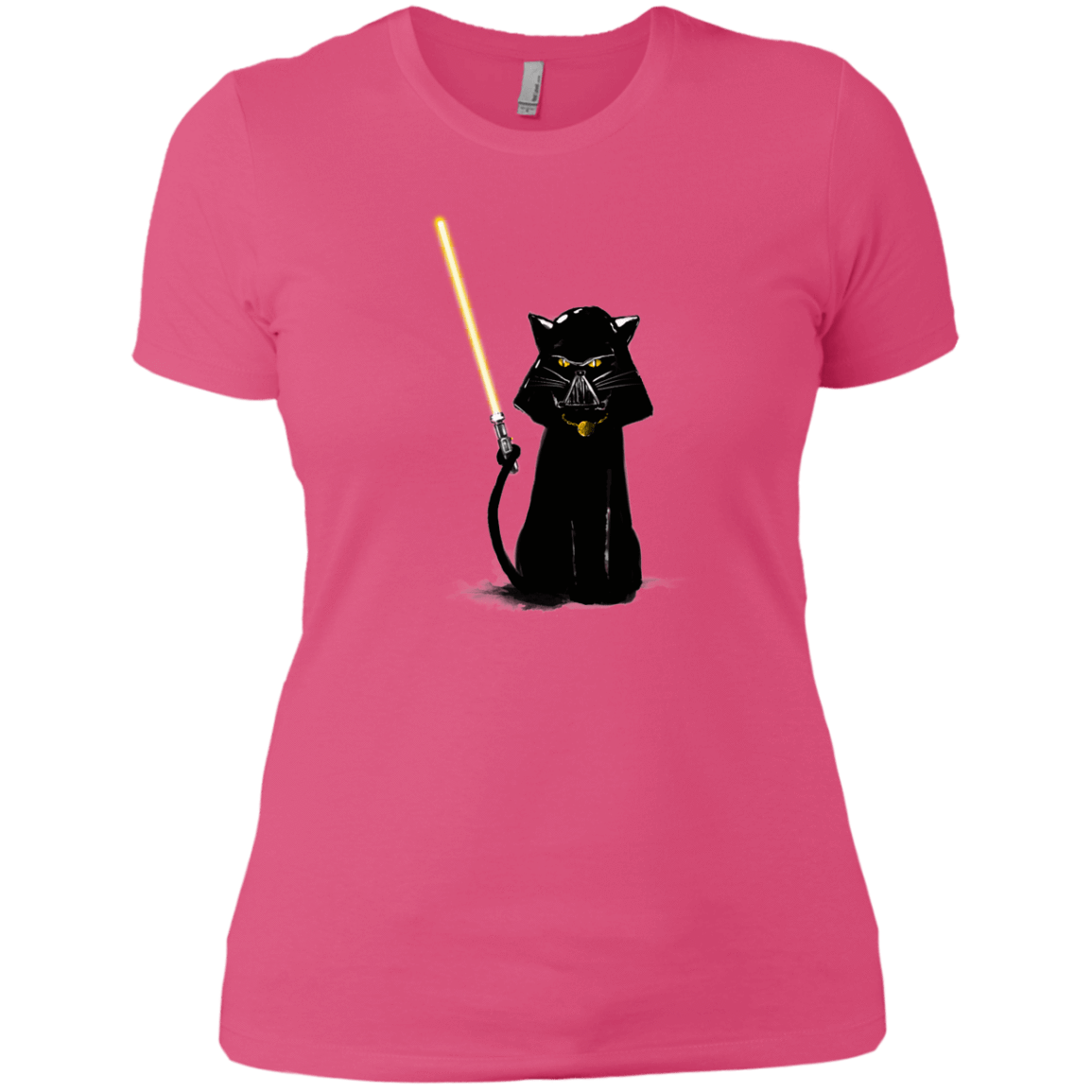 T-Shirts Hot Pink / X-Small Cat Vader Women's Premium T-Shirt