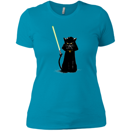 T-Shirts Turquoise / X-Small Cat Vader Women's Premium T-Shirt