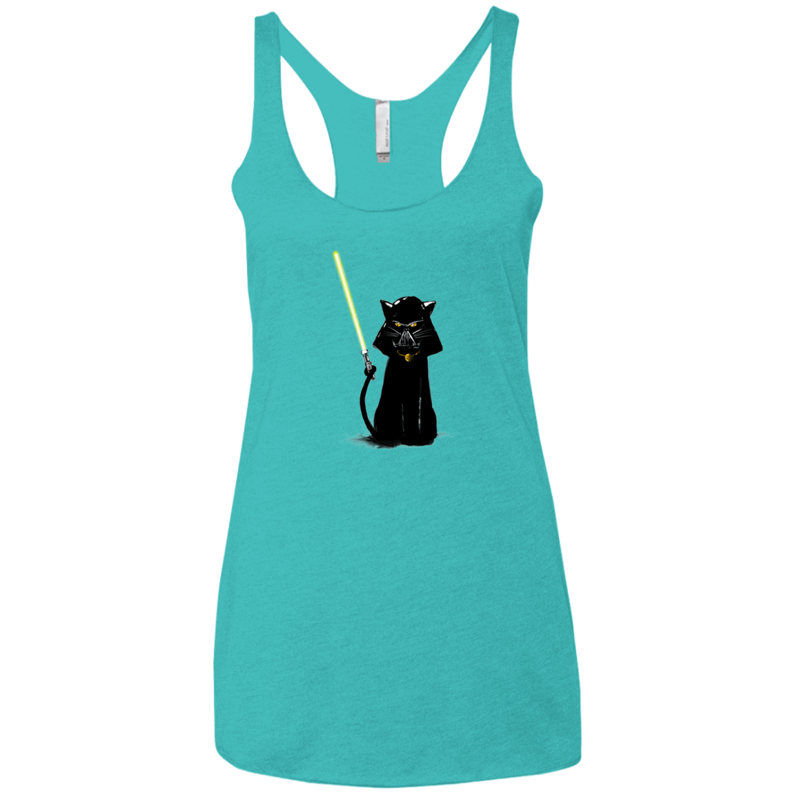 Cat Vader Women's Triblend Racerback Tank