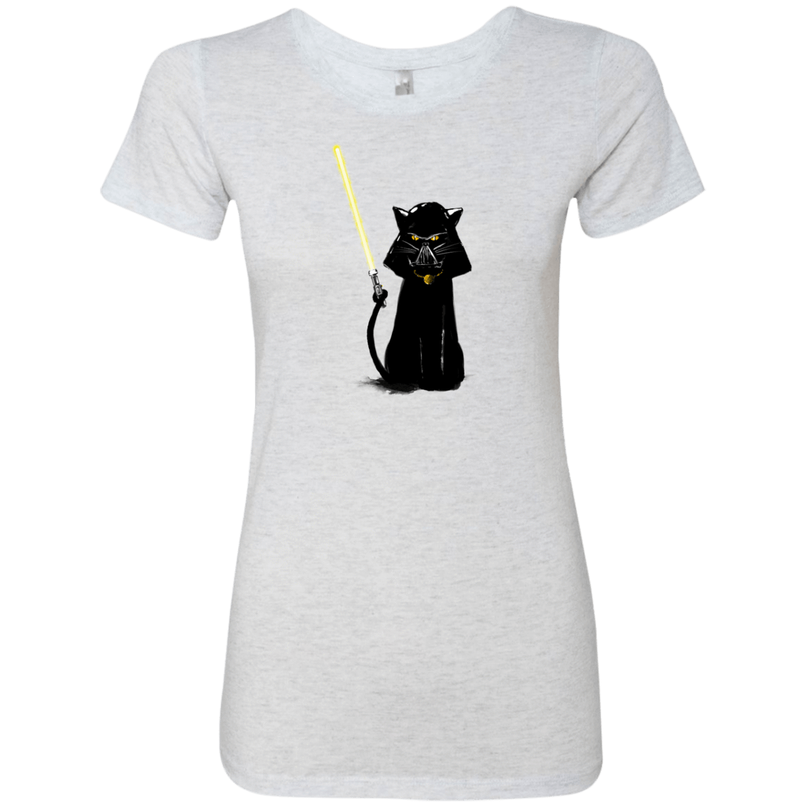 T-Shirts Heather White / S Cat Vader Women's Triblend T-Shirt