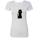 T-Shirts Heather White / S Cat Vader Women's Triblend T-Shirt
