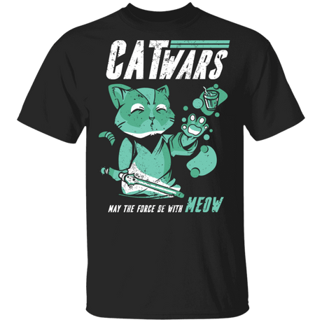 T-Shirts Black / S Cat Wars T-Shirt