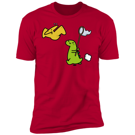 T-Shirts Red / S Catch A Flying Dino Men's Premium T-Shirt