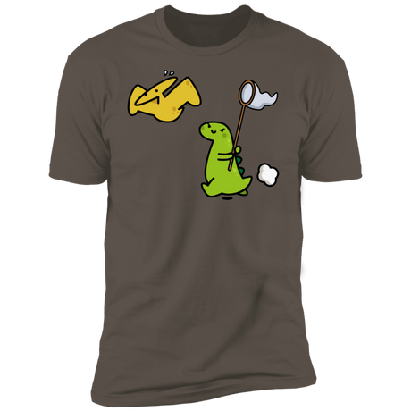T-Shirts Warm Grey / S Catch A Flying Dino Men's Premium T-Shirt