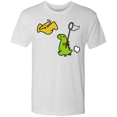 T-Shirts Heather White / S Catch A Flying Dino Men's Triblend T-Shirt