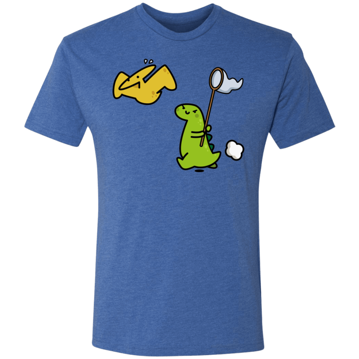 T-Shirts Vintage Royal / S Catch A Flying Dino Men's Triblend T-Shirt