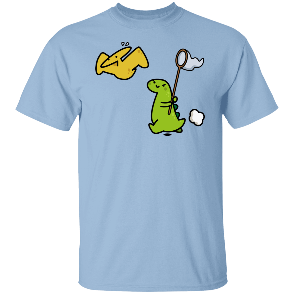 T-Shirts Light Blue / S Catch A Flying Dino T-Shirt