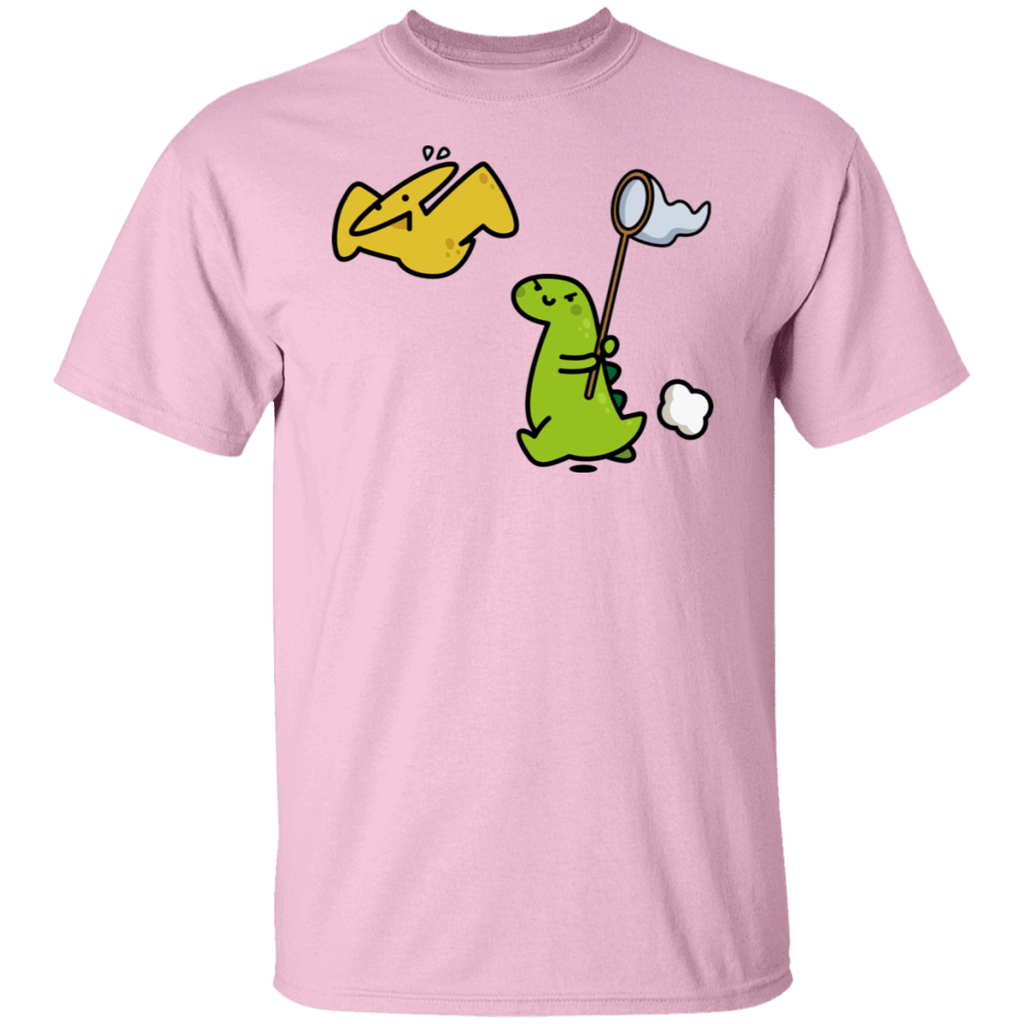 T-Shirts Light Pink / S Catch A Flying Dino T-Shirt