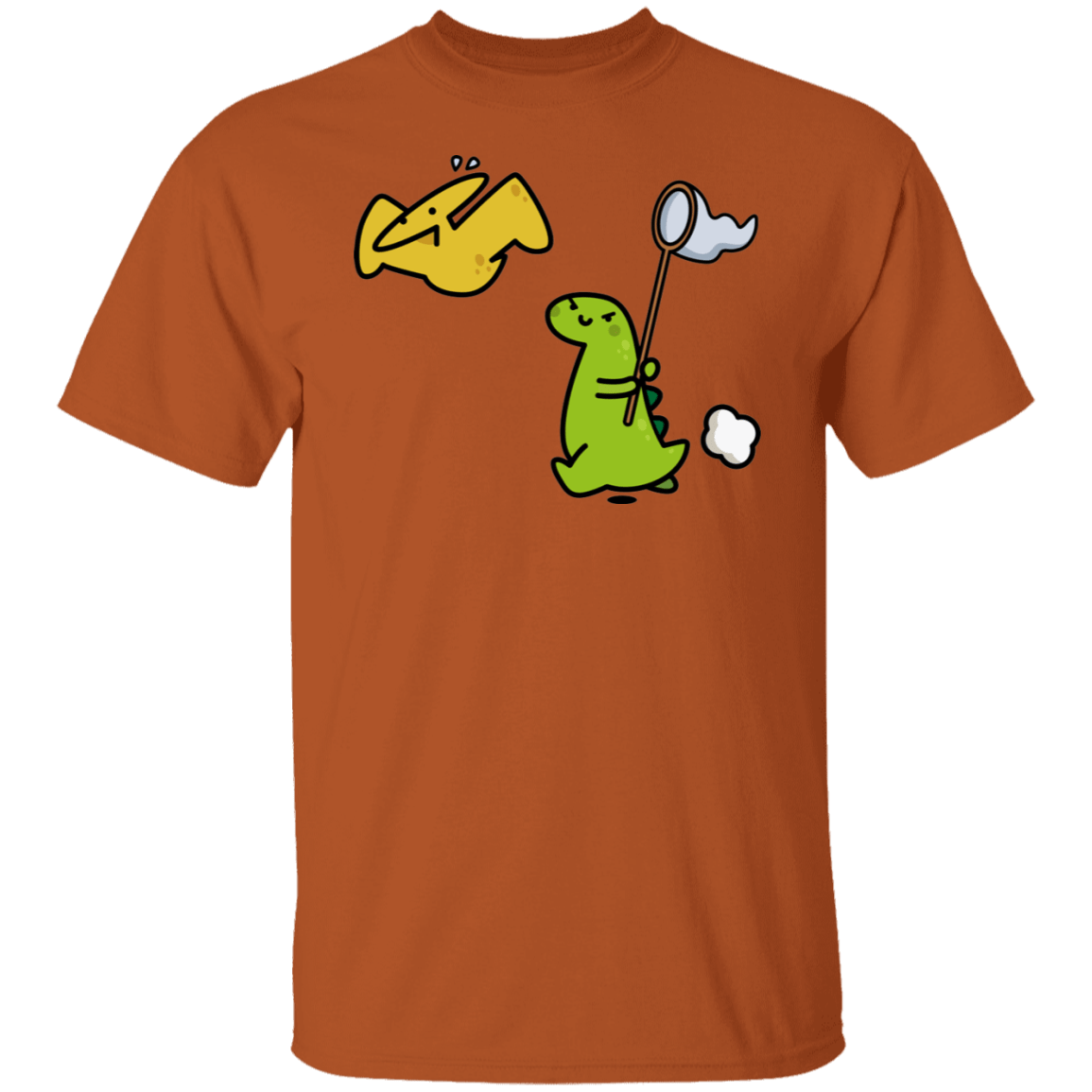 T-Shirts Texas Orange / S Catch A Flying Dino T-Shirt